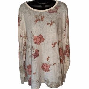 Free People | We The Free Floral Long Sleeve Top